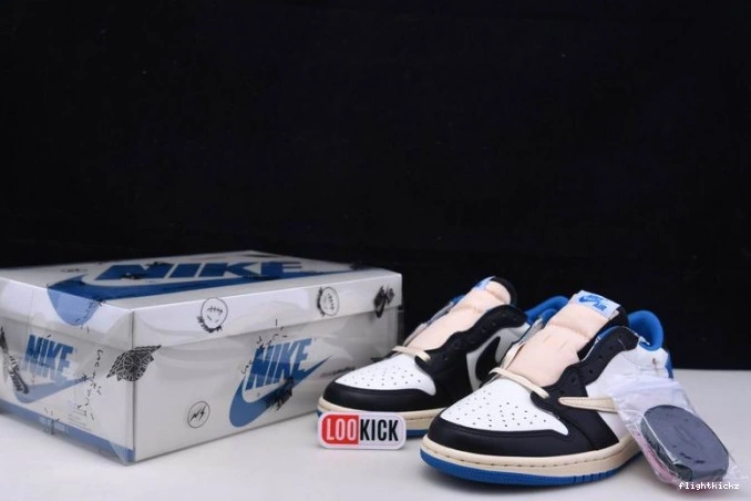 Jordan Low Fragment Scott Air 1 Design x Travis Retro x DM7866-140 1214